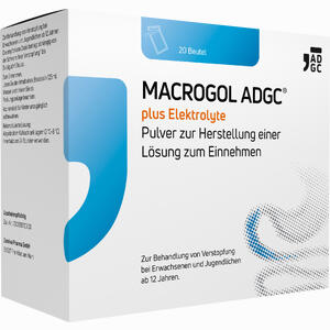 Macrogol Adgc Plus Elektrolyte Pulver zur Herstellung einer Lösung Zum Einnehmen 20 Stück - ab 4,01 €