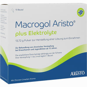 Macrogol Aristo Plus Elektrolyte 13. 72 G 10 Stück - ab 2,88 €