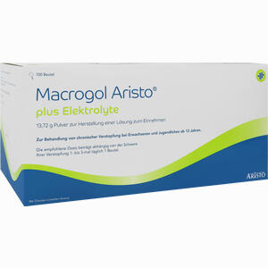 Macrogol Aristo Plus Elektrolyte 13. 72 G 100 Stück - ab 22,99 €