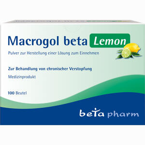Macrogol Beta Lemon Pulver zur Herstellung einer Lösung Zum Einnehmen 100 Stück - ab 30,28 €