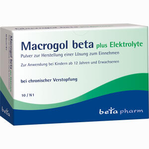 Macrogol Beta Plus Elektrolyte Pulver  10 Stück Macrogol Beta Plus Elektrolyte Pulver  10 Stück
