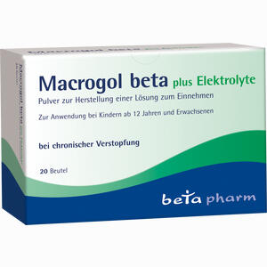 Macrogol Beta Plus Elektrolyte Pulver  20 Stück - ab 8,41 €