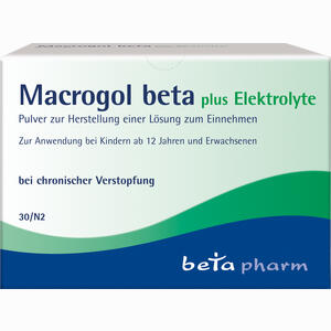 Macrogol Beta Plus Elektrolyte Pulver  30 Stück - ab 9,81 €