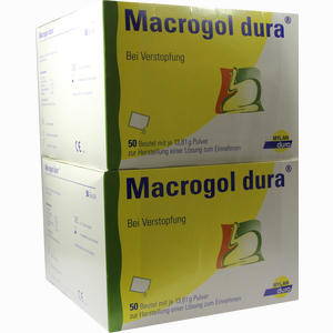 Macrogol Dura Pulver zur Herstellung einer Lösung Zum Einnehmen Beutel 100 Stück - ab 30,54 €