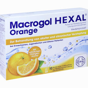 Macrogol Hexal Orange Beutel 10 Stück