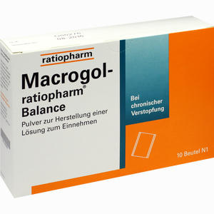 Macrogol- Ratiopharm Balance - Pulver zur Herstellung einer Lösung Zum Einnehmen  10 Stück Macrogol- Ratiopharm Balance - Pulver zur Herstellung einer Lösung Zum Einnehmen  10 Stück