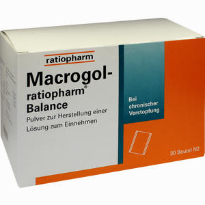 Macrogol- Ratiopharm Balance - Pulver zur Herstellung einer Lösung Zum Einnehmen  30 Stück - ab 9,99 €