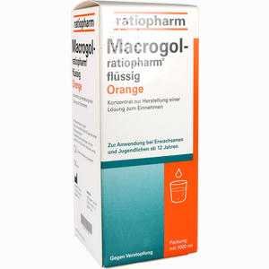 Macrogol- Ratiopharm Flüssig Orange Konzentrat 1000 ml - ab 0,00 &euro;