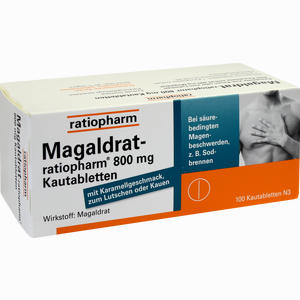 Magaldrat- Ratiopharm 800mg Kautabletten  100 Stück - ab 14,95 €