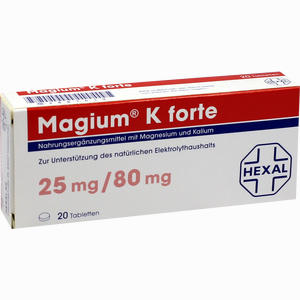 Magium K Forte Tabletten Filmtabletten 20 Stück - ab 0,00 &euro;