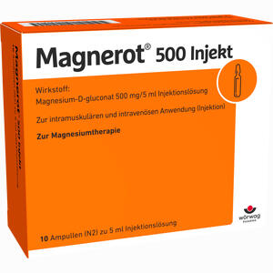 Magnerot 500 Injekt Ampullen 10 x 5 ml - ab 8,92 €