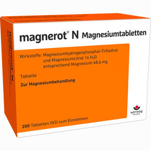Magnerot N Magnesiumtabletten  200 Stück - ab 12,46 €