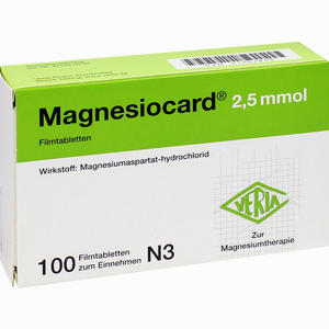 Magnesiocard 2.5mmol Filmtabletten 100 Stück - ab 8,61 €