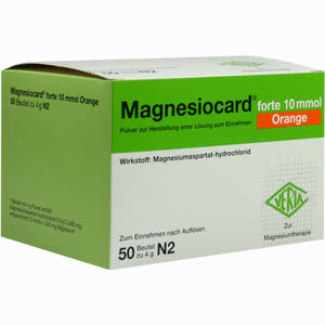 Magnesiocard Forte 10 Mmol Orange Pulver 50 Stück - ab 15,28 €