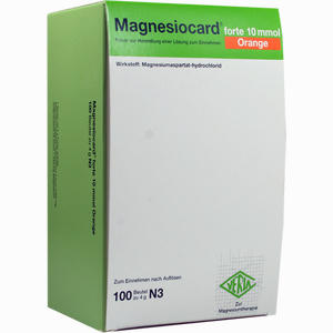 Magnesiocard Forte 10 Mmol Orange Pulver 100 Stück - ab 25,16 €