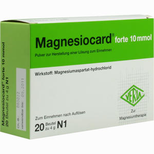 Magnesiocard Forte 10 Mmol Pulver 20 Stück - ab 6,16 €