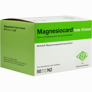 Magnesiocard Forte 10 Mmol Pulver 50 Stück - ab 14,92 &euro;