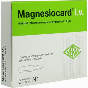 Magnesiocard I.v. Ampullen  5 x 10 ml - ab 6,39 €