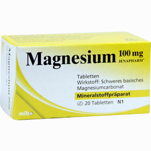 Magnesium 100mg Jenapharm Tabletten  20 Stück - ab 2,91 €