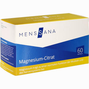 Magnesium- Citrat Menssana Kapseln 60 Stück - ab 13,95 €