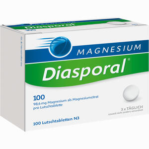 Magnesium Diasporal 100 Lutschtabletten  100 Stück - ab 12,48 €