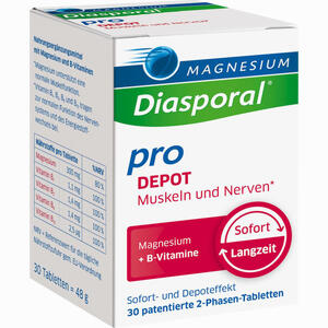 Magnesium Diasporal Pro+ B- Vit Depot Muskel+ Nerven 30 Stück - ab 11,31 €