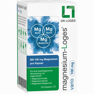 Magnesium- Loges Vario 100 Mg Kapseln  120 Stück - ab 13,64 €