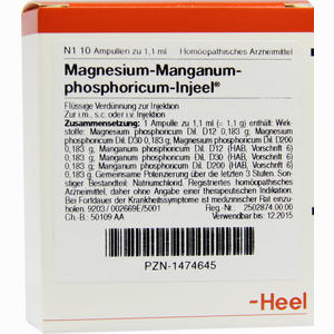Magnesium- Manganum- Phosphoricum- Injeel Ampullen  10 Stück - ab 17,71 €