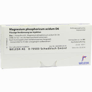 Magnesium Phos Acid D6 Ampullen 8 x 1 ml - ab 25,37 €