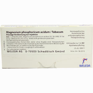 Magnesium Phos Acid Tabac Ampullen 8 x 1 ml - ab 28,72 €
