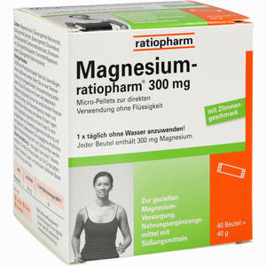 Magnesium- Ratiopharm 300mg Micro- Pellets  40 Stück - ab 7,61 €