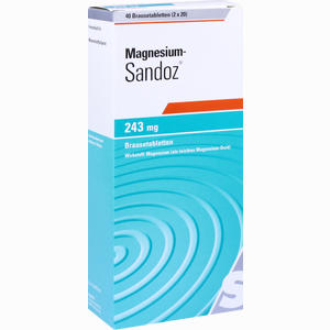 Magnesium- Sandoz 243mg Brausetablette Brausetabletten 40 Stück - ab 8,31 €