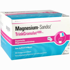 Magnesium- Sandoz Trinkgranulat 400 Mg  48 Stück - ab 0,00 &euro;
