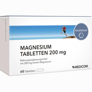 Magnesium Tabletten 200 Mg  60 Stück - ab 6,14 €