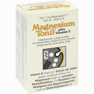Abbildung von Magnesium Tonil Plus Vitamin E Kapseln 100 Stück Abbildung von Magnesium Tonil Plus Vitamin E Kapseln 100 Stück