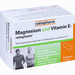 Magnesium und Vitamin E- Ratiopharm Kapseln  60 Stück - ab 8,51 €