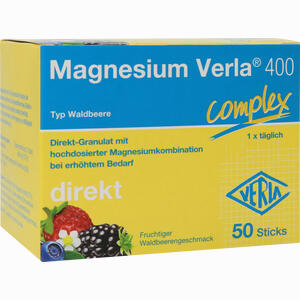 Magnesium Verla 400 Waldbeere Direkt- Granulat 50 Stück - ab 15,03 &euro;