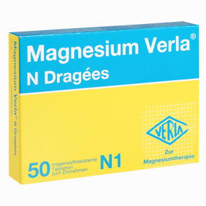 Magnesium Verla N Dragees 50 Stück Magnesium Verla N Dragees 50 Stück