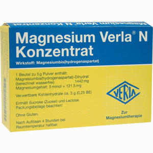 Magnesium Verla N Konzentrat Granulat 20 Stück Magnesium Verla N Konzentrat Granulat 20 Stück