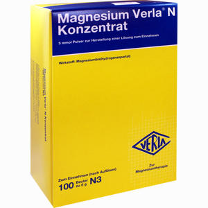 Magnesium Verla N Konzentrat Granulat 100 Stück - ab 13,13 €