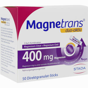 Magnetrans Duo- Aktiv 400mg Granulat 50 Stück - ab 14,37 €