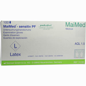 Maimed Sensitiv Untersuchungshandschuhe Puderfrei Gr. L  100 Stück - ab 12,64 &euro;