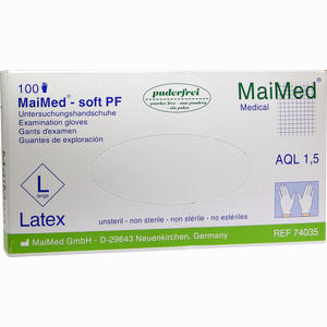 Maimed- Soft Untersuchungshandschuhe Puderfrei Gr. L Unsteril  100 Stück - ab 9,64 €