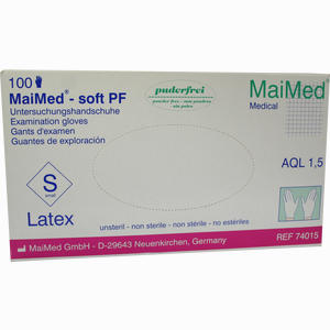 Maimed- Soft Untersuchungshandschuhe Puderfrei Gr. S Unsteril  100 Stück - ab 8,34 €