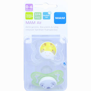 Mam Air Silikon 0- 6 Monate 2 Stück - ab 8,19 €