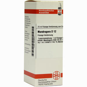 Mandragora D12 Dilution 20 ml - ab 0,00 &euro;