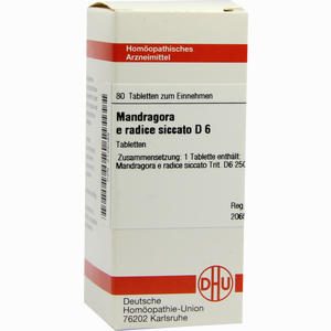 Mandragora E Radic Sic D6 Tabletten 80 Stück - ab 0,00 €