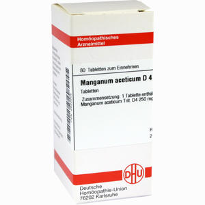 Manganum Acet D4 Tabletten 80 Stück - ab 9,97 €