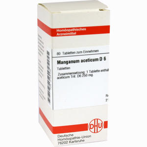 Manganum Acet D6 Tabletten 80 Stück - ab 9,31 €