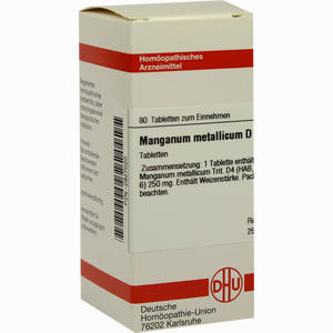 Manganum Met D4 Tabletten 80 Stück - ab 0,00 &euro;